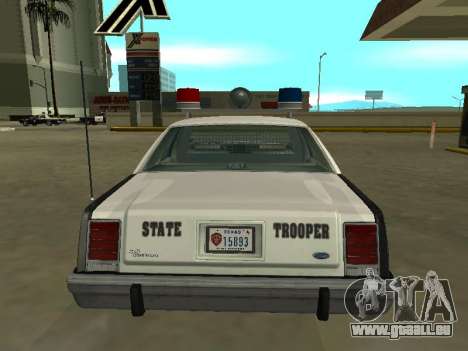 Ford LTD Couronne Victoria 1987 Texas State Troo pour GTA San Andreas