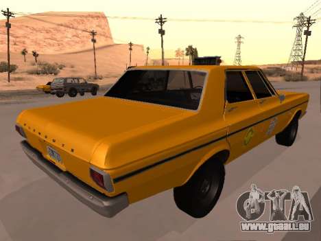 Plymouth Belvedere 4 portes 1965 Taxi pour GTA San Andreas