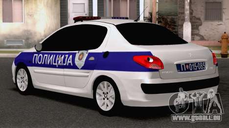 Peugeot 207 Policija für GTA San Andreas