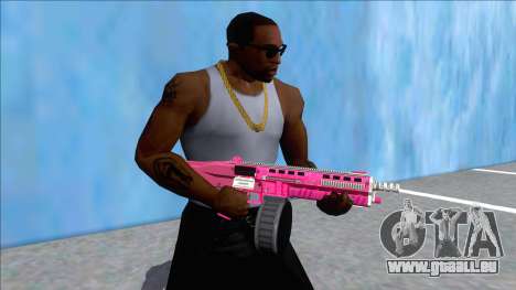 GTA V Vom Feuer Assault Shotgun Pink V14 für GTA San Andreas