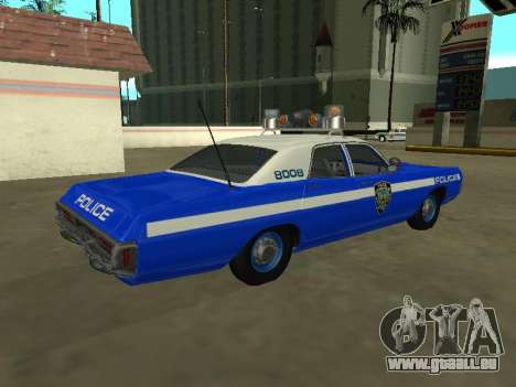 Dodge Polara 1972 Département de police de New Y pour GTA San Andreas