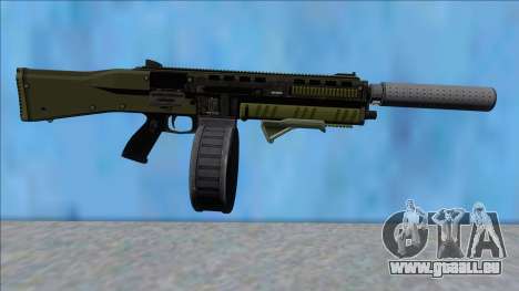 GTA V Vom Feuer Assault Shotgun Green V3 für GTA San Andreas