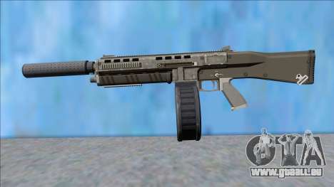 GTA V Vom Feuer Assault Shotgun Platinum V1 für GTA San Andreas