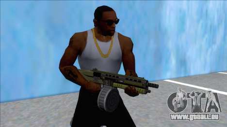 GTA V Vom Feuer Assault Shotgun Green V14 für GTA San Andreas