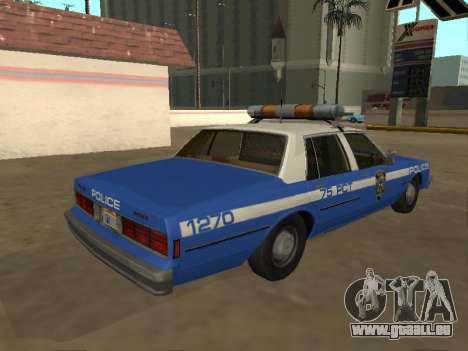 Chevrolet Caprice 1987 New York Police Dept für GTA San Andreas