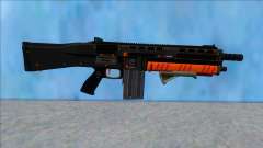GTA V Vom Feuer Assault Shotgun Orange V10 für GTA San Andreas