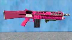 GTA V Vom Feuer Assault Shotgun Pink V10 für GTA San Andreas