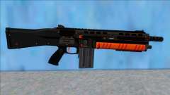 GTA V Vom Feuer Assault Shotgun Orange V15 für GTA San Andreas