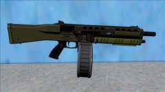 GTA V Vom Feuer Assault Shotgun Green V14 für GTA San Andreas