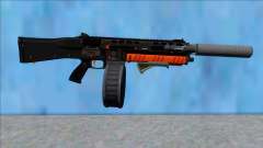 GTA V Vom Feuer Assault Shotgun Orange V13 für GTA San Andreas