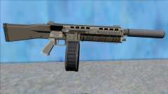 GTA V Vom Feuer Assault Shotgun Platinum V7 für GTA San Andreas