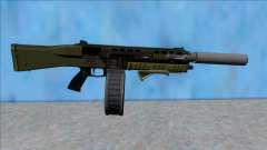 GTA V Vom Feuer Assault Shotgun Green V13 für GTA San Andreas