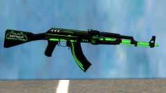 AK47 GREEN LINE pour GTA San Andreas