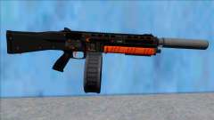 GTA V Vom Feuer Assault Shotgun Orange V7 für GTA San Andreas