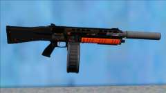 GTA V Vom Feuer Assault Shotgun Orange V1 für GTA San Andreas