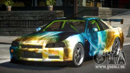 Nissan Skyline R34 GST-R PJ7 für GTA 4