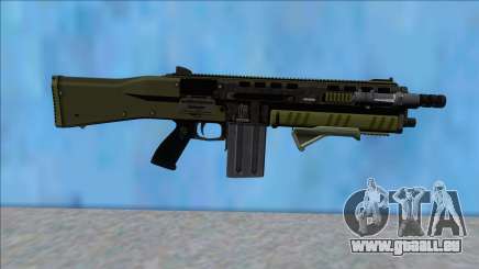 GTA V Vom Feuer Assault Shotgun Green V6 für GTA San Andreas