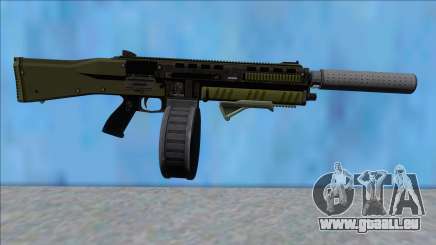 GTA V Vom Feuer Assault Shotgun Green V3 für GTA San Andreas