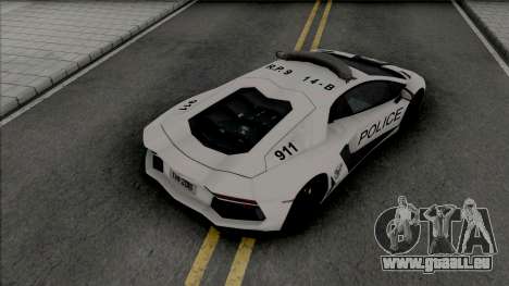 Lamborghini Aventador LP700-4 Police Rio pour GTA San Andreas