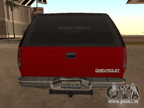 Chevrolet Blazer K5 1998 pour GTA San Andreas