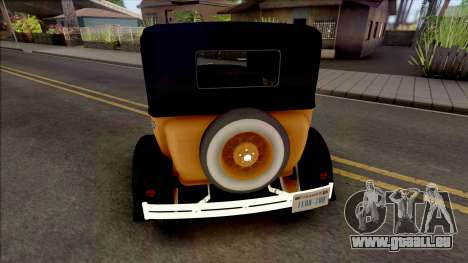 Ford Model A Taxi 1928 pour GTA San Andreas