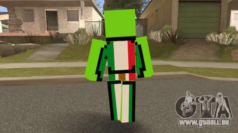 Mexican Dream Minecraft Skin für GTA San Andreas