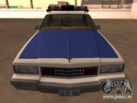 Chevy Caprice 1987 NYPDT Police Version éditée pour GTA San Andreas