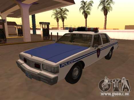 Chevy Caprice 1987 NYPDT Police Edited Version für GTA San Andreas