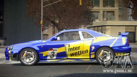 Nissan Skyline R34 GST Racing L7 für GTA 4