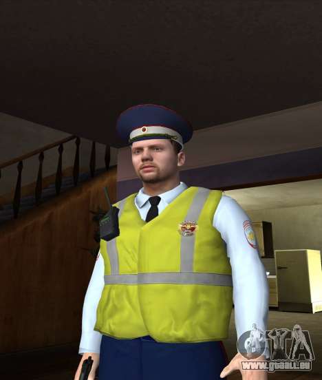 Officier de DPS dans la chemise pour GTA San Andreas