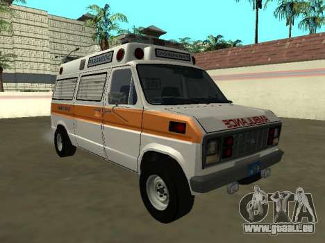 Ford Econoline E-250 Ambulance 1986 pour GTA San Andreas