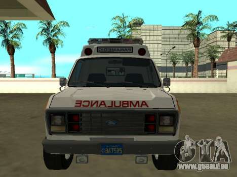 Ford Econoline E-250 Ambulance 1986 pour GTA San Andreas