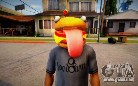 Fortnite Durr Burger Mask for Cj pour GTA San Andreas