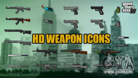 HD Weapon Icons für GTA 4