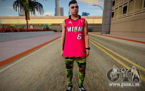 GTA Online Skin Ramdon N23 Male Miami Heat Lebro für GTA San Andreas