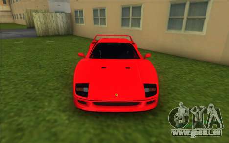 Ferrari F40 (Good car) für GTA Vice City
