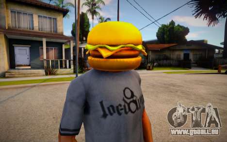 Burger Mask For CJ für GTA San Andreas