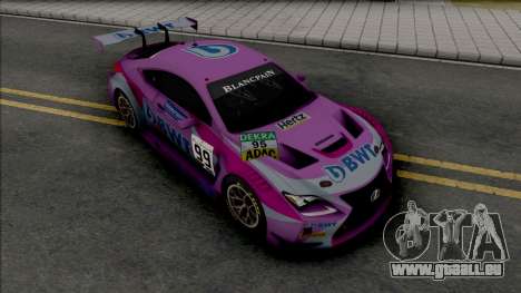 Lexus RC F GT3 pour GTA San Andreas