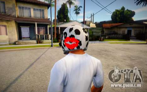 Racing Helmet Leopard pour GTA San Andreas