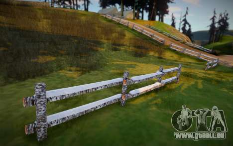 Winter Farm Fence Wood für GTA San Andreas