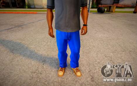 More Dark Blue Jeans For Cj And Grove Green Belt pour GTA San Andreas