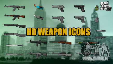 HD Weapon Icons pour GTA 4