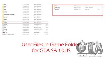 Enregistre dans un dossier avec le jeu pour GTA San Andreas