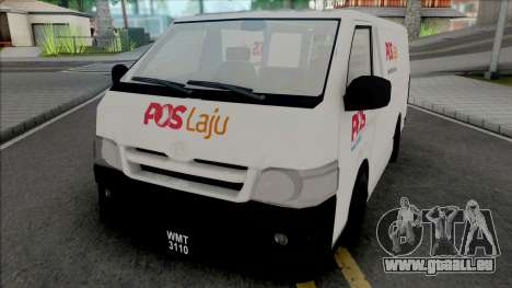 Toyota Hiace PosLaju Malaysian Van für GTA San Andreas