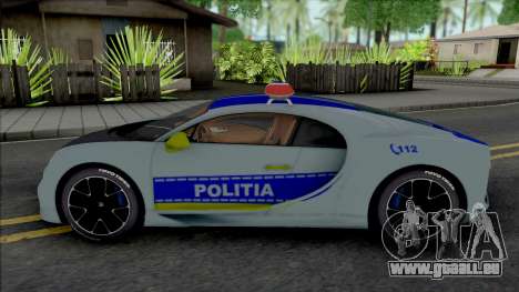 Buggati Chiron Politia Romana für GTA San Andreas