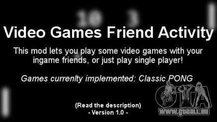 Video Games Friend Activity (VGFA) pour GTA 4