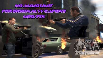 No Ammo Limit For Original Weapons pour GTA 4
