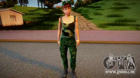 New gungrl3 camouflage style pour GTA San Andreas