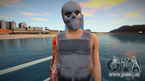Caractère dans un masque de crâne de GTA Online pour GTA San Andreas