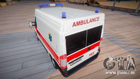 Peugeot Boxer Krankenwagen Ukraine für GTA San Andreas